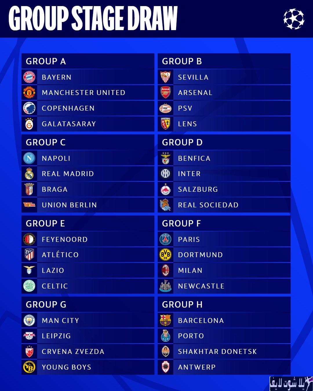 نتائج قرعة دوري أبطال أوروبا 2023-2024 مواجهات نارية نتائج قرعة دوري أبطال أوروبا 2023-2024 مواجهات نارية